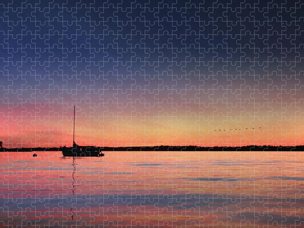Sunset Jigsaw Puzzle featuring the photograph Almost Paradise by Lori Deiter