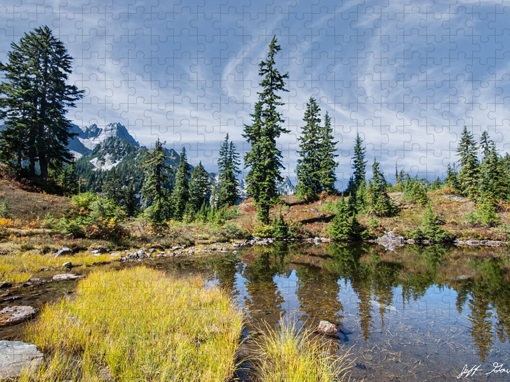Alpine Jigsaw Puzzle featuring the photograph Alpine Pond in the Fall by Jeff Goulden