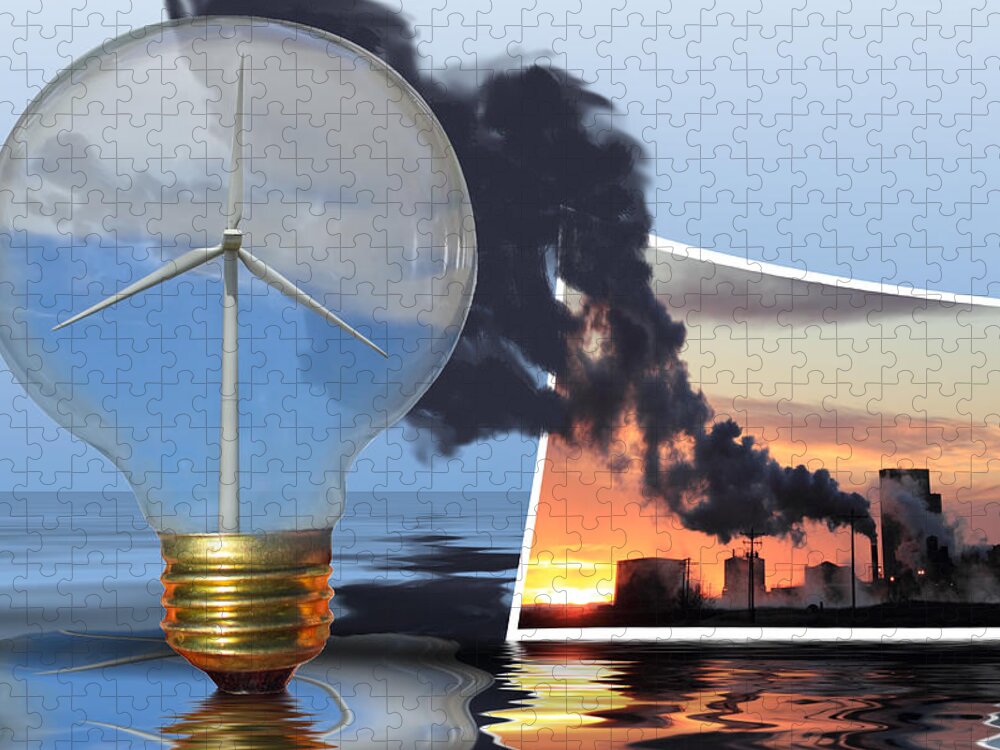 Alternative Energy Jigsaw Puzzle featuring the photograph Alternative Energy by Shane Bechler