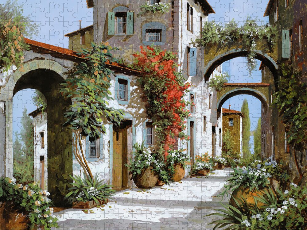 Arches Jigsaw Puzzle featuring the painting Altri Archi by Guido Borelli