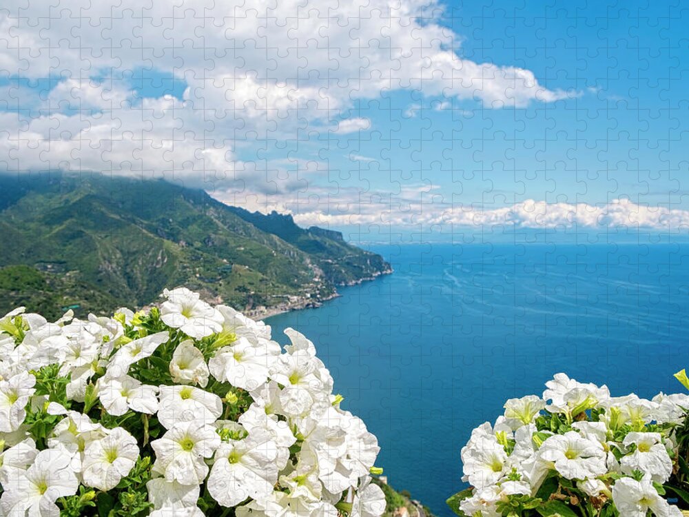 Ravello Jigsaw Puzzle featuring the photograph Amalfi View by Catherine Reading