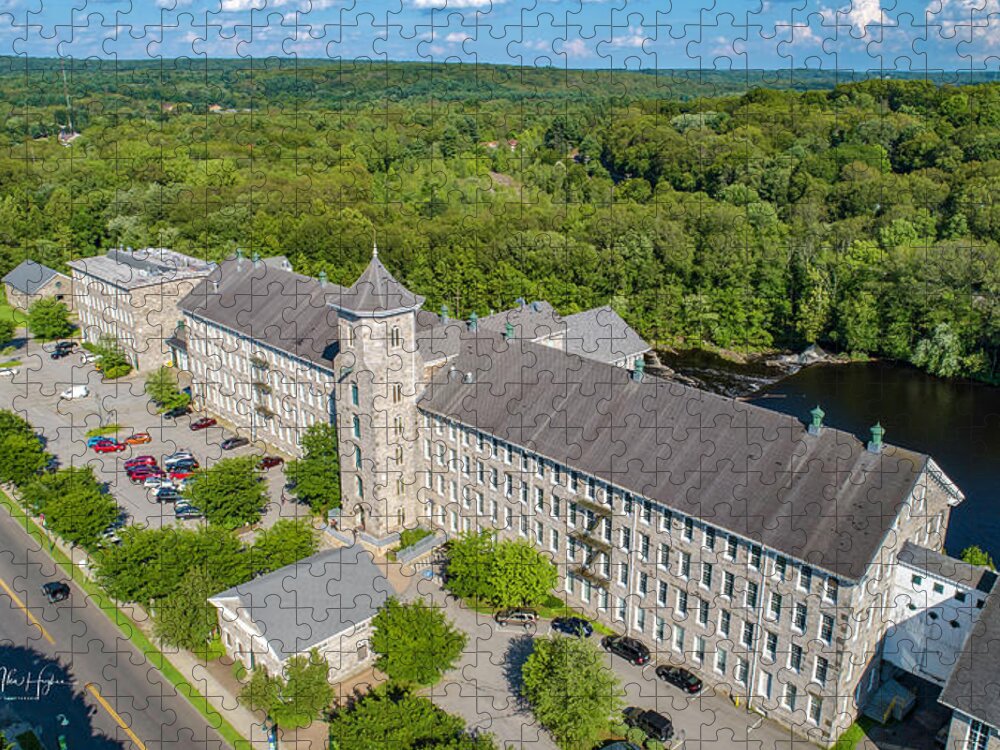 Willimantic Jigsaw Puzzle featuring the photograph American Thread Mill #2 by Veterans Aerial Media LLC