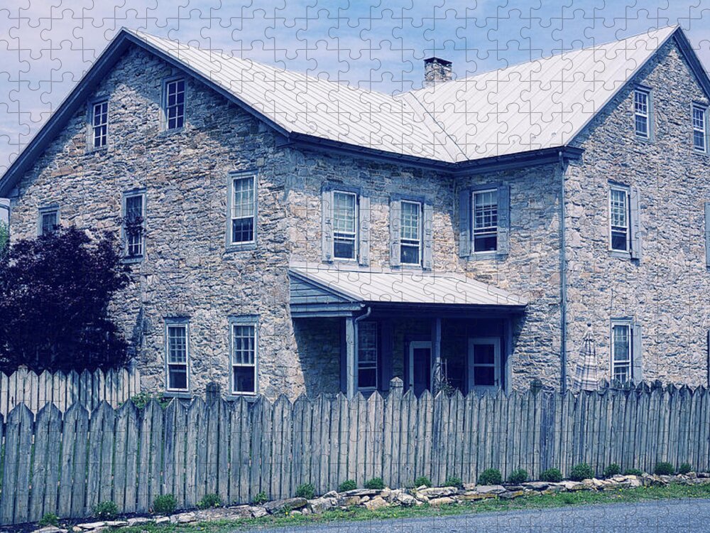 Amish Home Jigsaw Puzzle featuring the photograph Amish Home by Angie Tirado