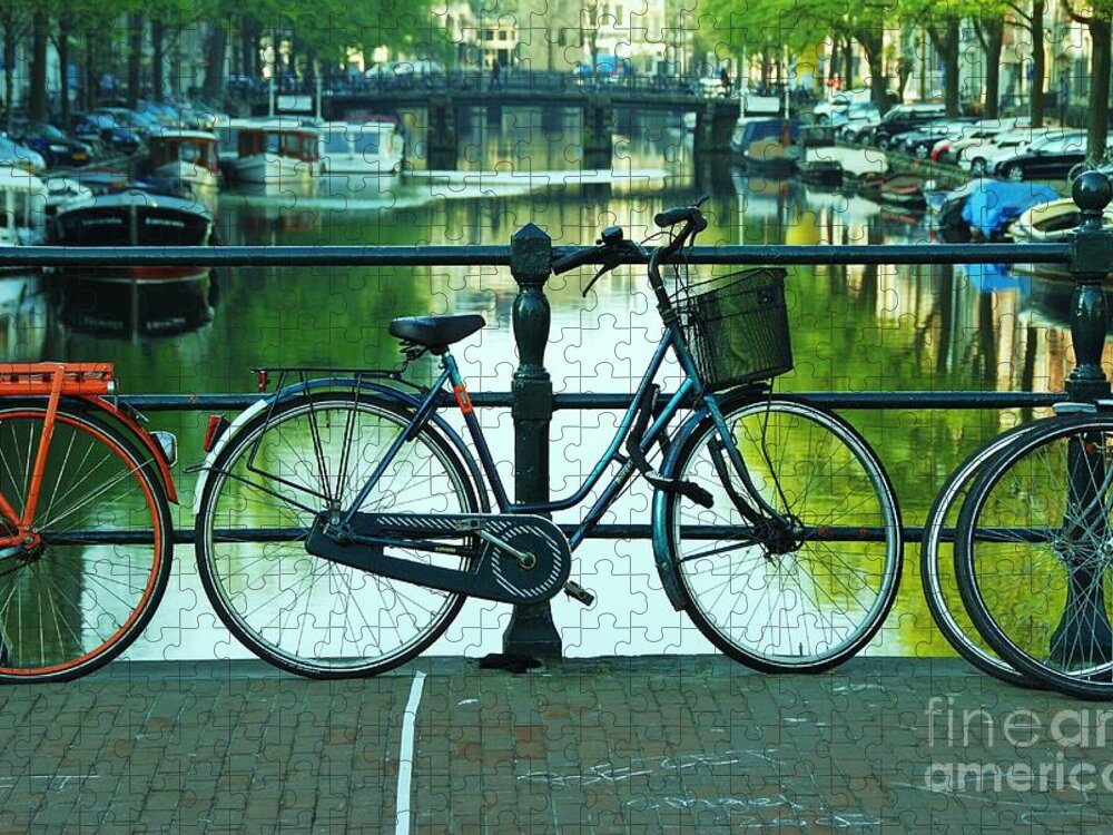 Amsterdam Jigsaw Puzzle featuring the photograph Amsterdam Scene by Allen Beatty