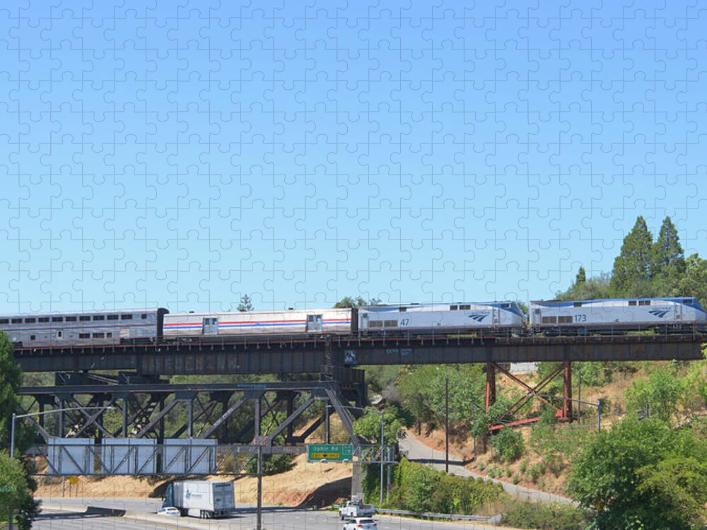 Amtrak Jigsaw Puzzle featuring the photograph Amtrak 173 by Jim Thompson