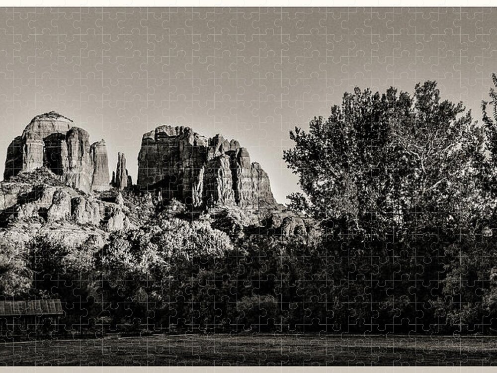 Sedona Jigsaw Puzzle featuring the photograph An Iconic View - Cathedral Rock by John Roach
