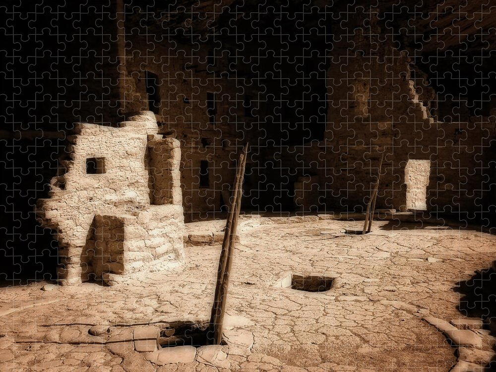 Ancestral Puebloans. Pueblo Jigsaw Puzzle featuring the photograph Ancient Sanctuary by Kurt Van Wagner