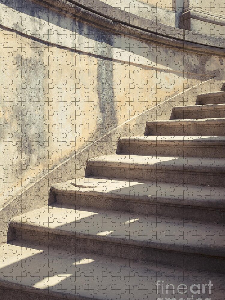 Stairs Jigsaw Puzzle featuring the photograph Ancient Stairs by Edward Fielding