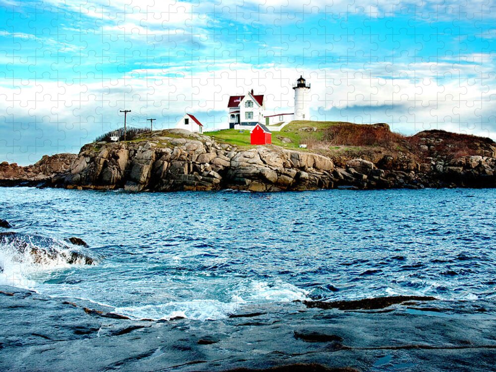 Lighthouse Jigsaw Puzzle featuring the photograph And Yet Another by Greg Fortier