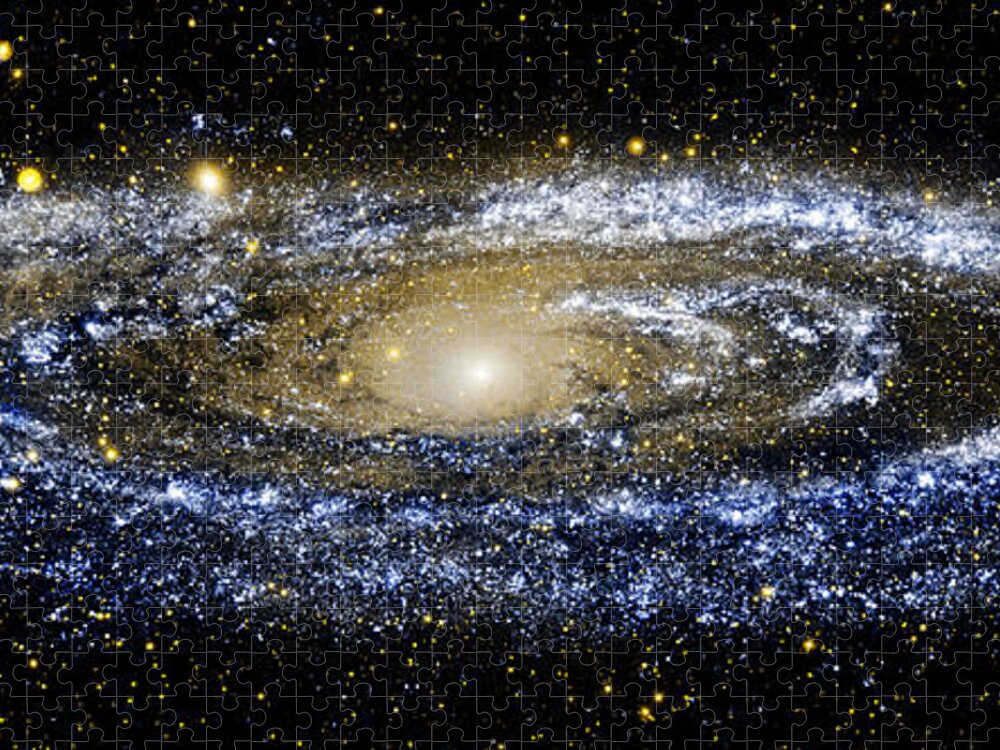 Andromeda Galaxy Jigsaw Puzzle featuring the photograph Andromeda Galaxy enhanced by Weston Westmoreland