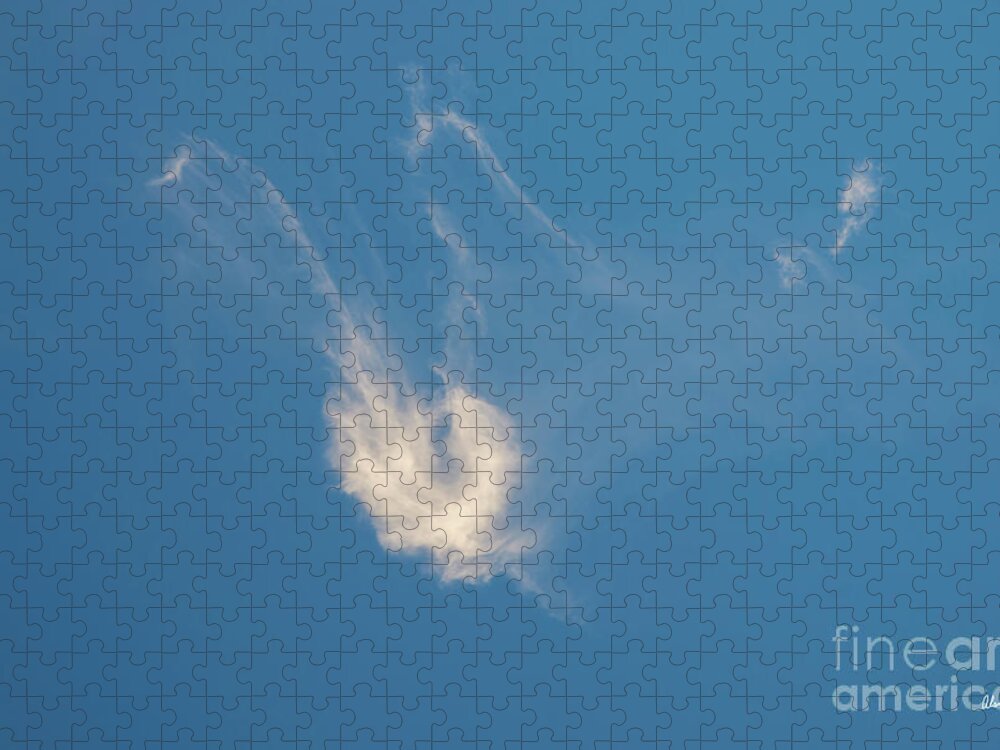 Cirrus Clouds Jigsaw Puzzle featuring the photograph Angle Wings by Alana Ranney