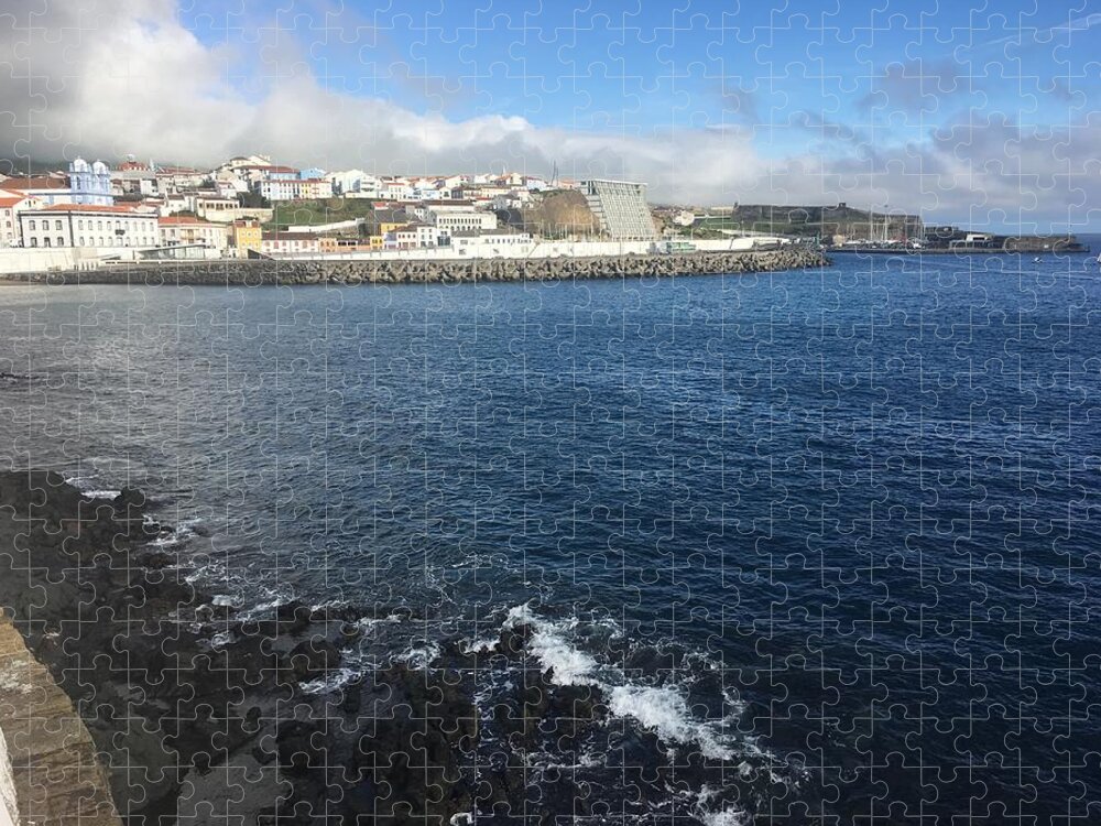 Kelly Hazel Jigsaw Puzzle featuring the photograph Angra do Heroismo, Terceira, The Azores, Portugal by Kelly Hazel