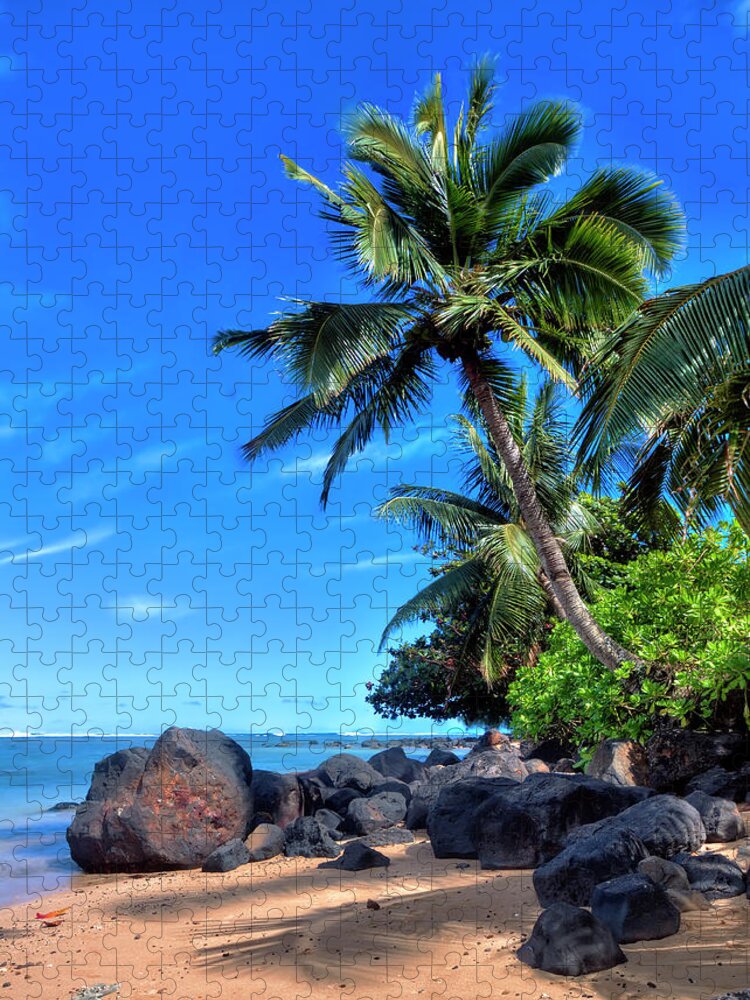 Granger Photography Jigsaw Puzzle featuring the photograph Anini Beach by Brad Granger