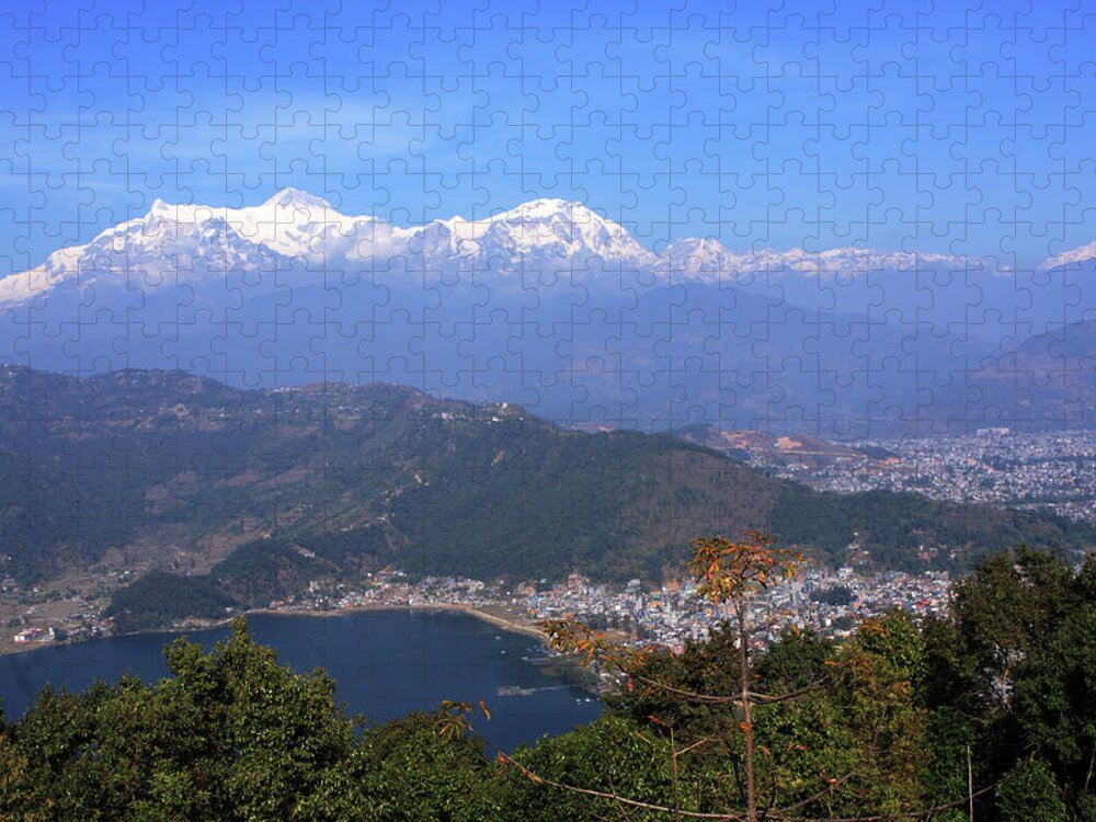Himalayan Jigsaw Puzzle featuring the photograph Annapurna Mountain Range by Aidan Moran
