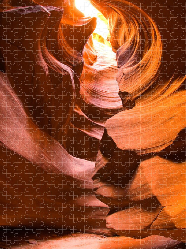 Antelope Canyon Jigsaw Puzzle featuring the photograph Antelope Canyon by Harry Spitz