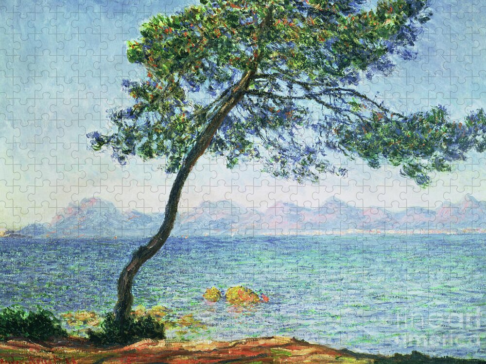 Monet Jigsaw Puzzle featuring the painting Antibes by Claude Monet