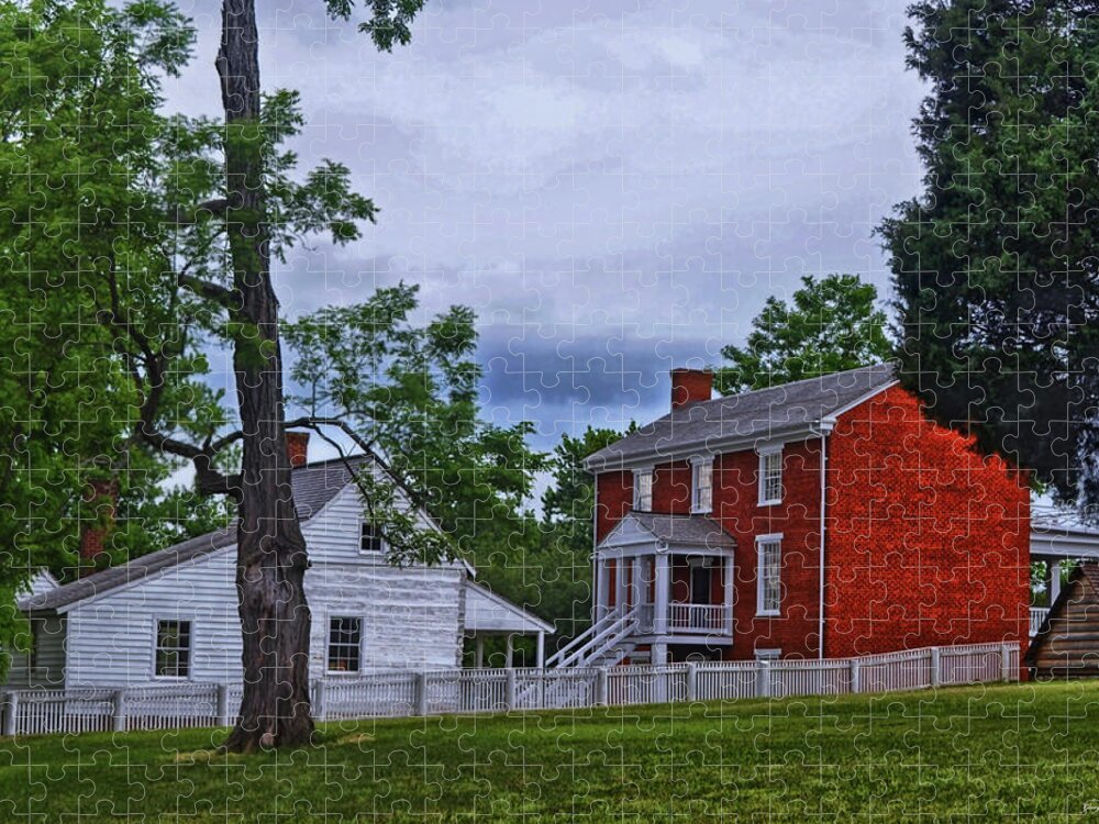 Appomattox Courthouse Jigsaw Puzzle featuring the photograph Appomattox Courthouse 003 by George Bostian