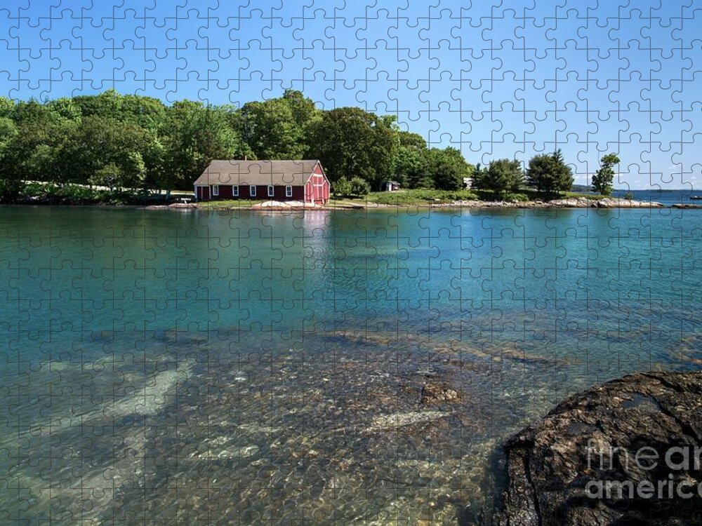 Maine Jigsaw Puzzle featuring the photograph Aqua Bold by Karin Pinkham