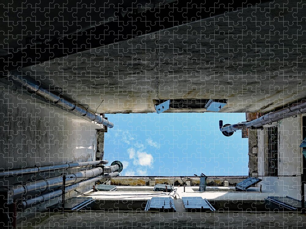 Architecture Jigsaw Puzzle featuring the photograph Architectural Skylight In Venice, Italy by Rick Rosenshein