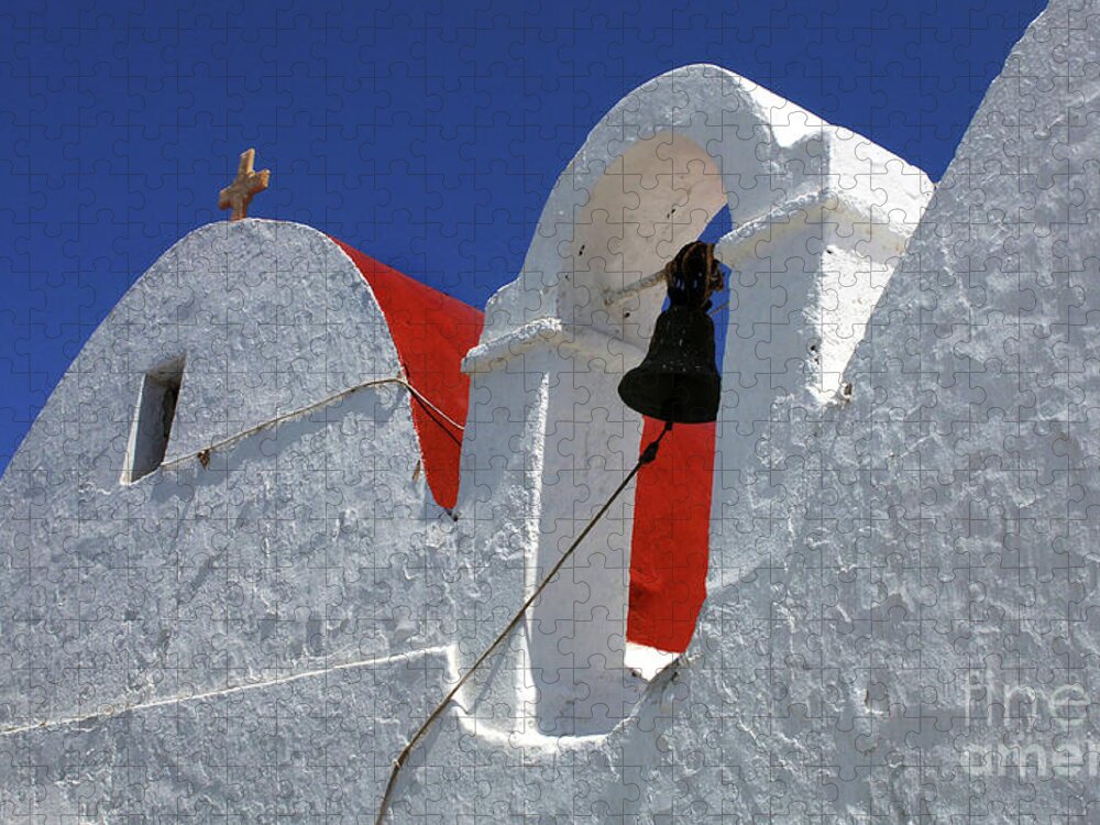 Mykonos Jigsaw Puzzle featuring the photograph Architecture Mykonos Greece by Bob Christopher