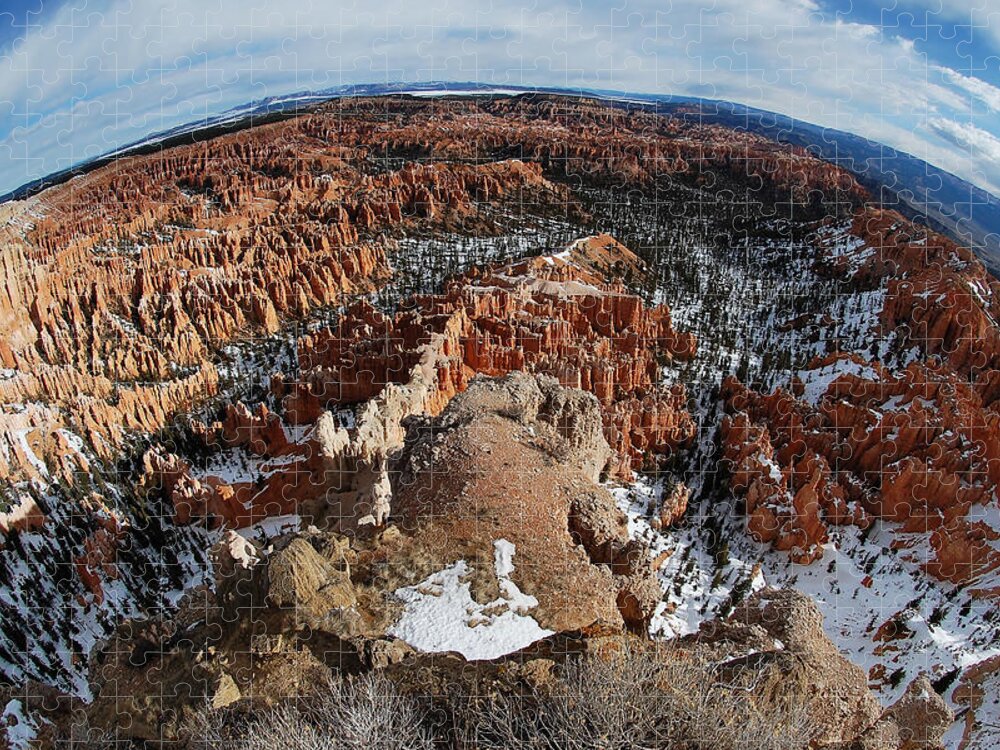 Around Bryce Canyon Jigsaw Puzzle featuring the photograph Around Bryce Canyon -- Hoodoo Formations in Bryce Canyon National Park, Utah by Darin Volpe