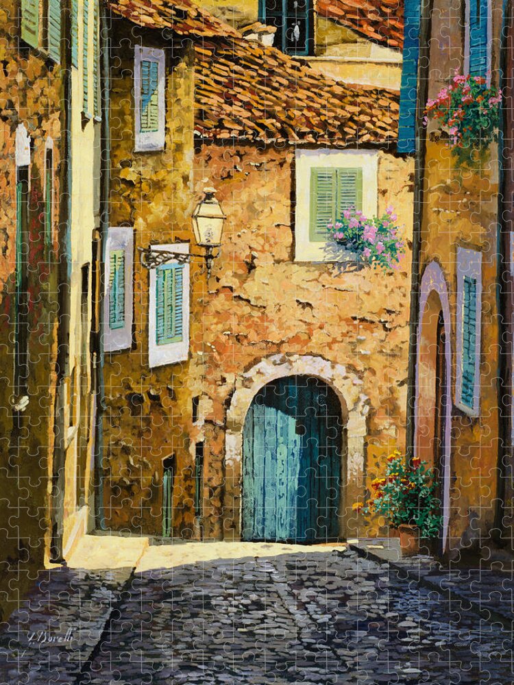 Landscape Jigsaw Puzzle featuring the painting Arta-Mallorca by Guido Borelli