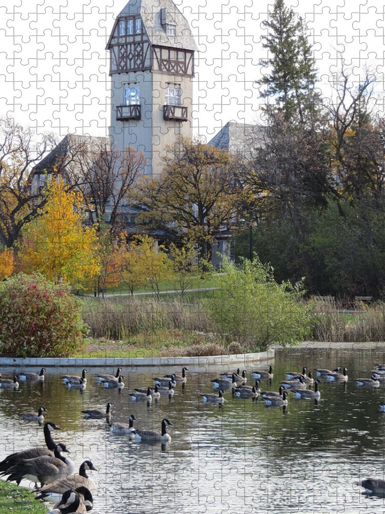 Nature Jigsaw Puzzle featuring the photograph Assiniboine Park Pavilion by Mary Mikawoz