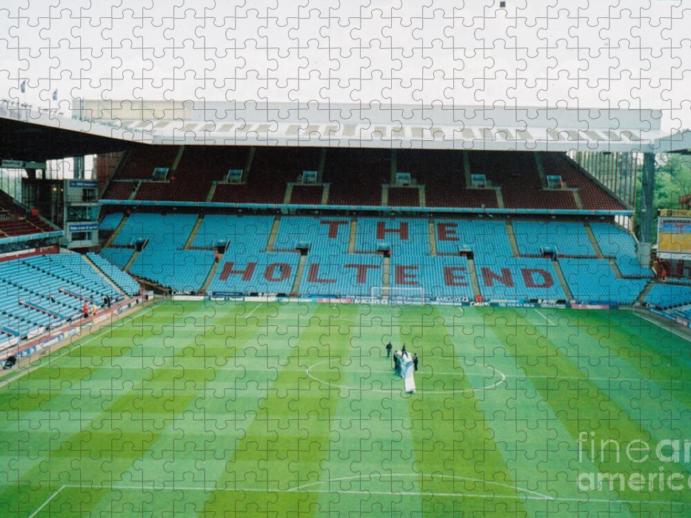 Aston Villa Jigsaw Puzzle featuring the photograph Aston Villa - Villa Park - Holte End 5 - May 2005 by Legendary Football Grounds