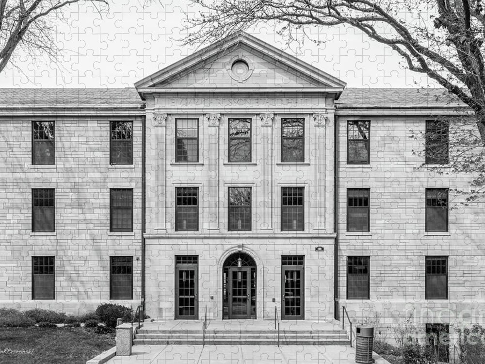 Augustana Jigsaw Puzzle featuring the photograph Augustana College Carlsson Evald Hall by University Icons