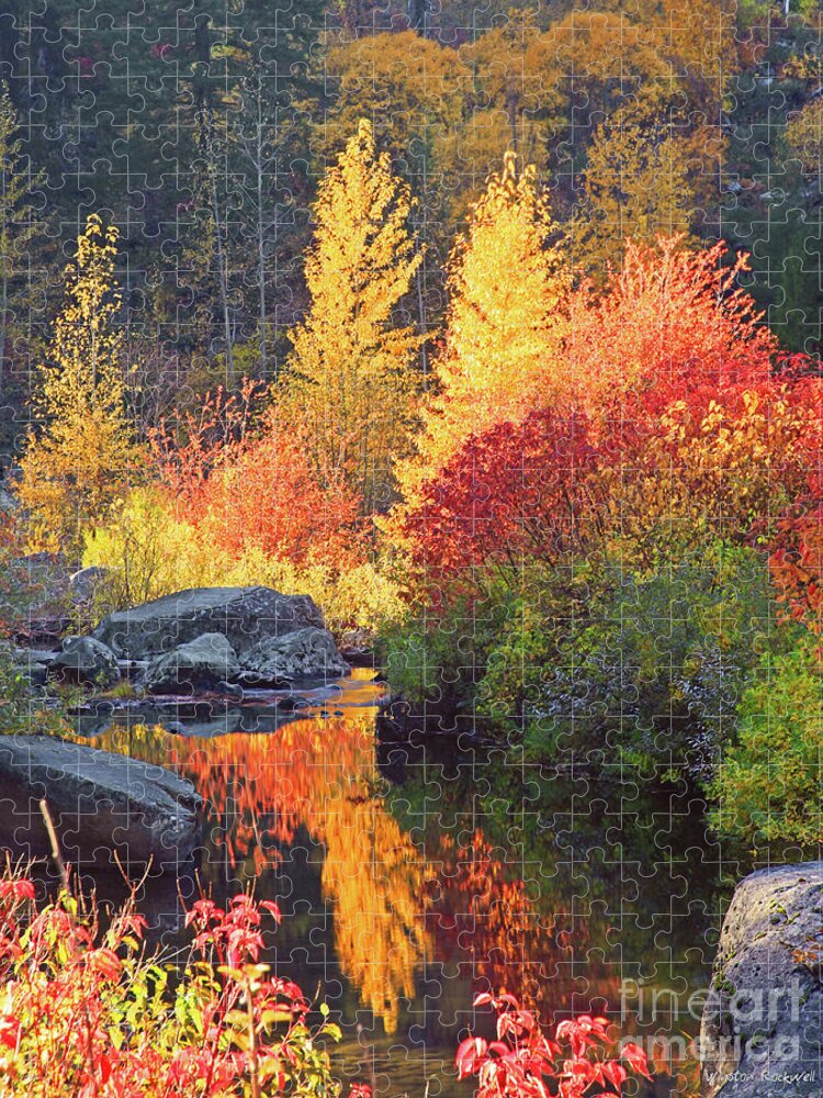 Fall Jigsaw Puzzle featuring the photograph Autumn Fire by Winston Rockwell