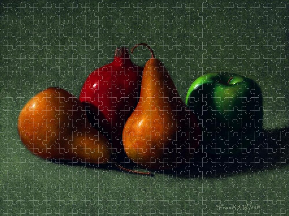 Still Life Jigsaw Puzzle featuring the painting Autumn Fruit by Frank Wilson