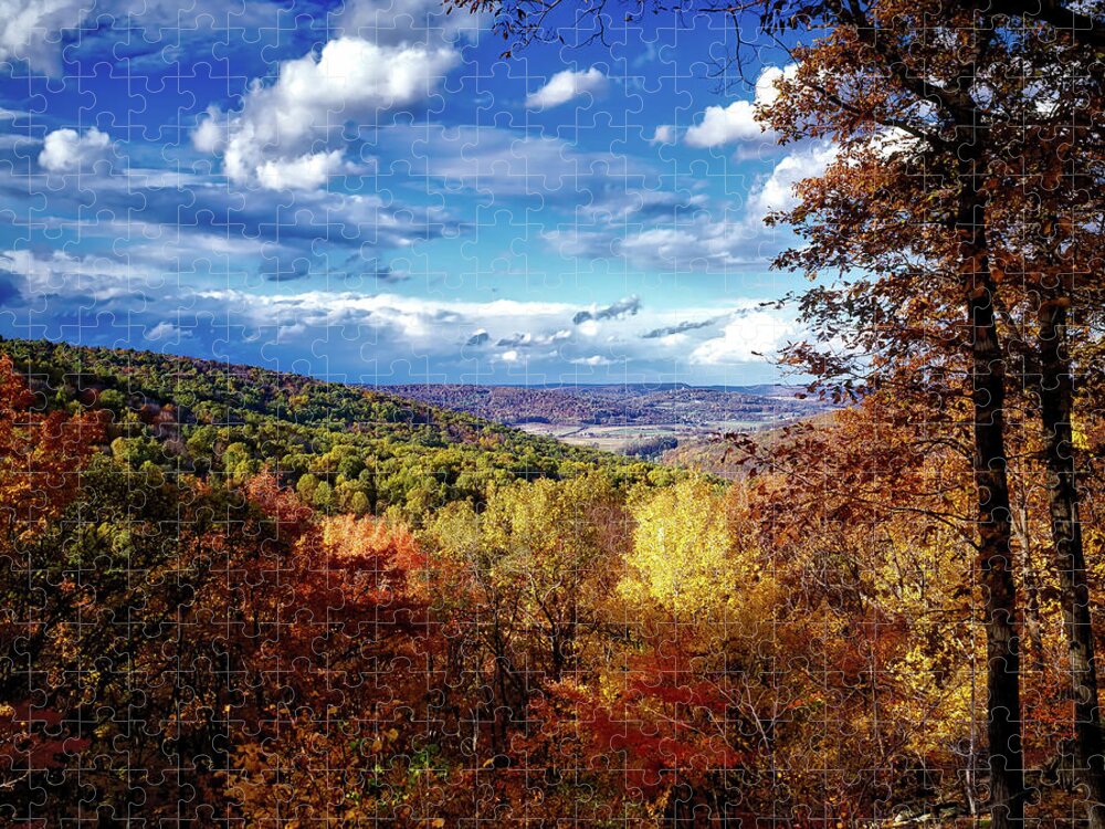 Catoctin Mountain Park Jigsaw Puzzle featuring the photograph Autumn Mountain Vista by Mountain Dreams