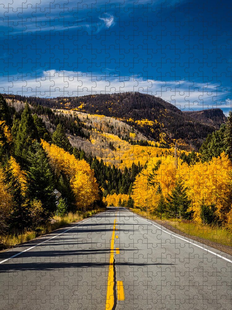 New Mexico Jigsaw Puzzle featuring the photograph Autumn Rockies by Ron Pate