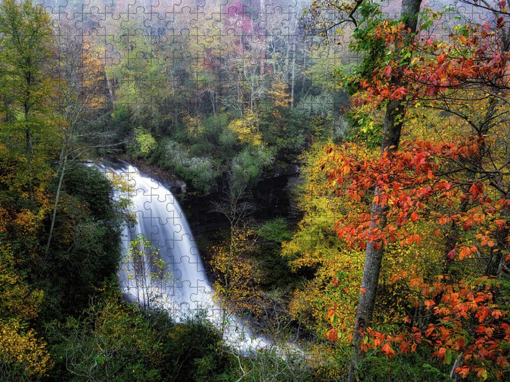 Dry Falls Jigsaw Puzzle featuring the photograph Autumn Silk by C Renee Martin