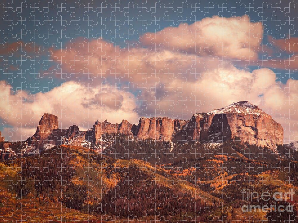 Nature Jigsaw Puzzle featuring the photograph Autumn Uncompahgre Peaks by Janice Pariza