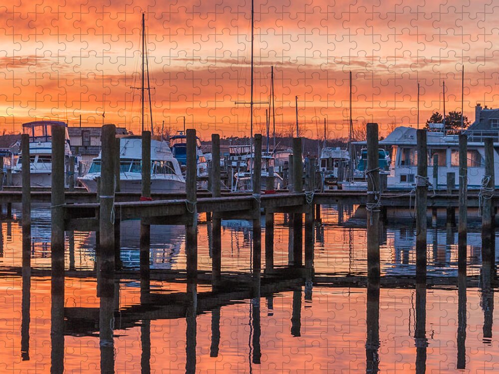 Toms River Jigsaw Puzzle featuring the photograph Autumnal Sky by Kristopher Schoenleber