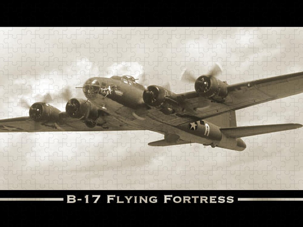 Ww2 Jigsaw Puzzle featuring the photograph B-17 Flying Fortress Show Print by Mike McGlothlen