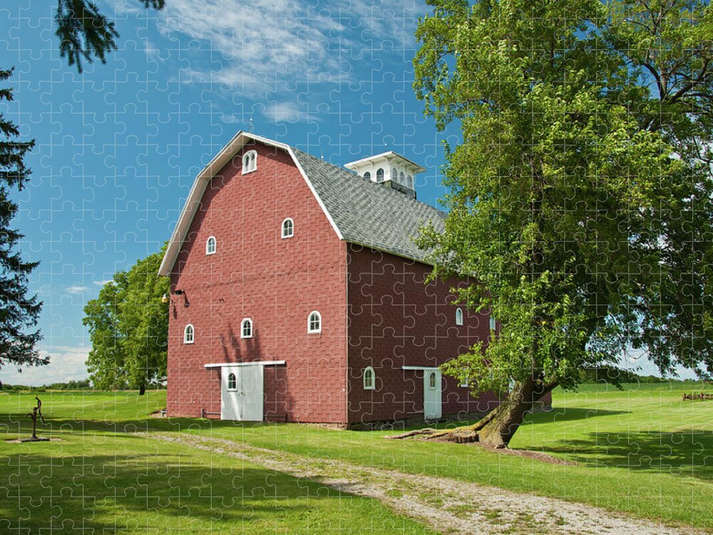 Farm Jigsaw Puzzle featuring the photograph Babcock Barn 2259 by Guy Whiteley