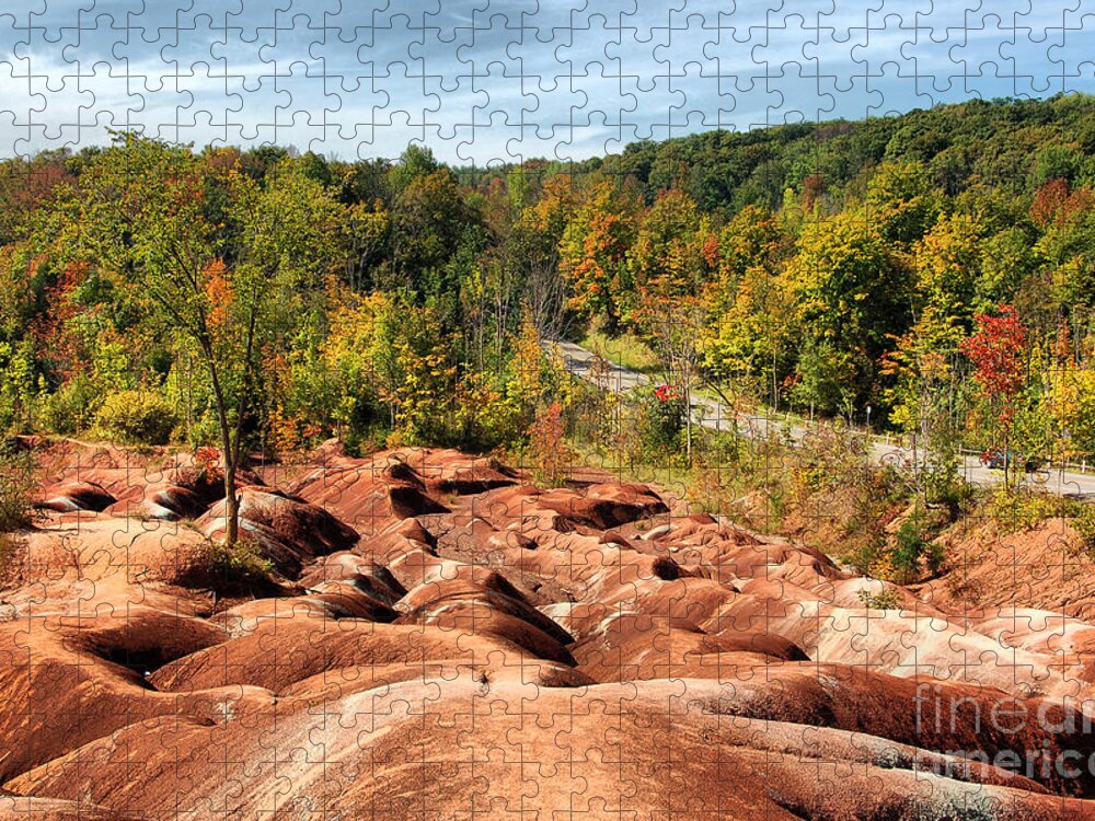 Badlands Jigsaw Puzzle featuring the photograph Badlands by Joe Ng