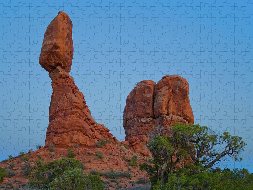 Utah Jigsaw Puzzle featuring the photograph Balanced Rock by Steve Stuller