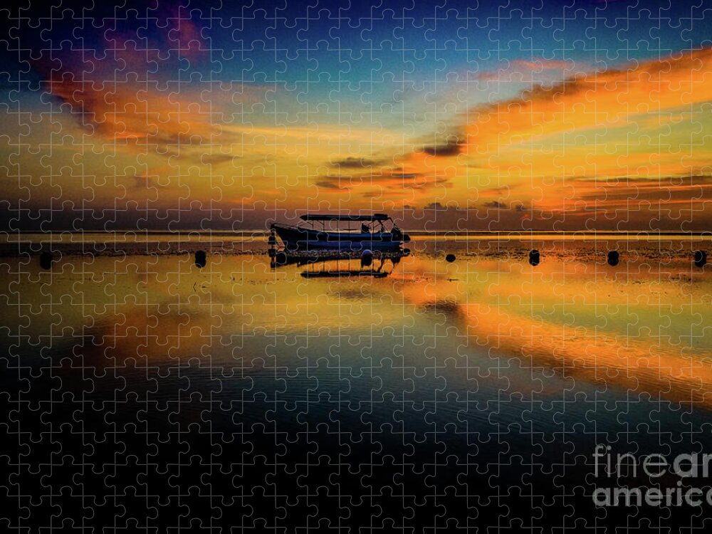 Bali Jigsaw Puzzle featuring the photograph Magical Bali Sunrise by M G Whittingham