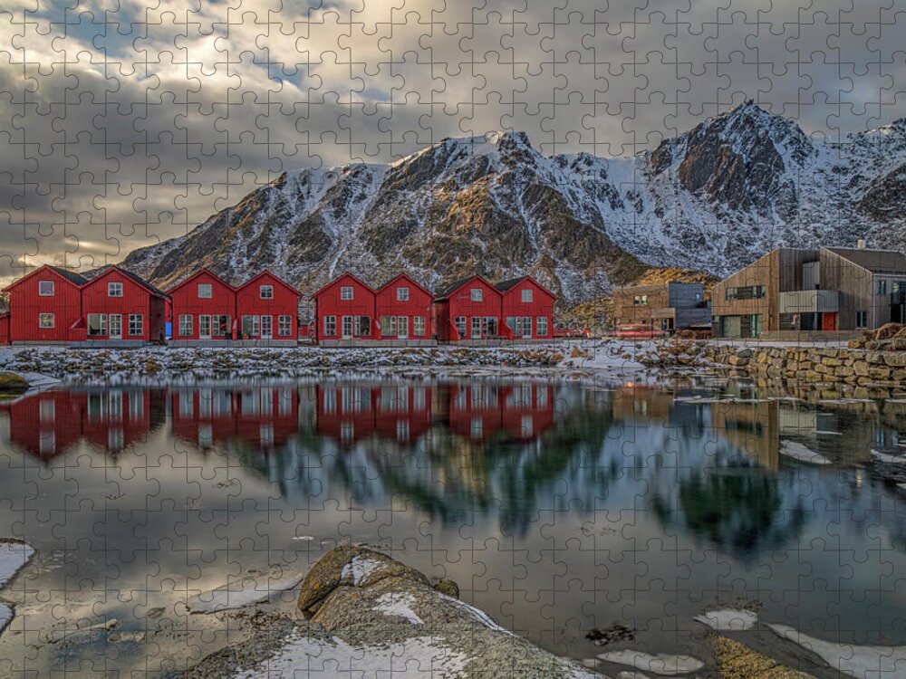 Ballstad Jigsaw Puzzle featuring the photograph Ballstad, Lofoten - Norway by Joana Kruse