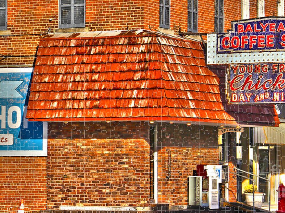 Balyeat's Coffee Shop Jigsaw Puzzle featuring the photograph Balyeat's Coffee Shop by Jack Schultz