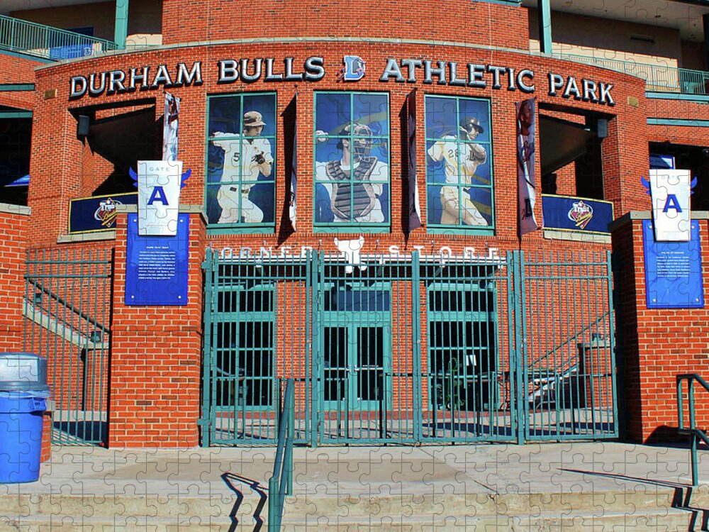 Durham Bulls Jigsaw Puzzle featuring the photograph Baseball Stadium by Cynthia Guinn
