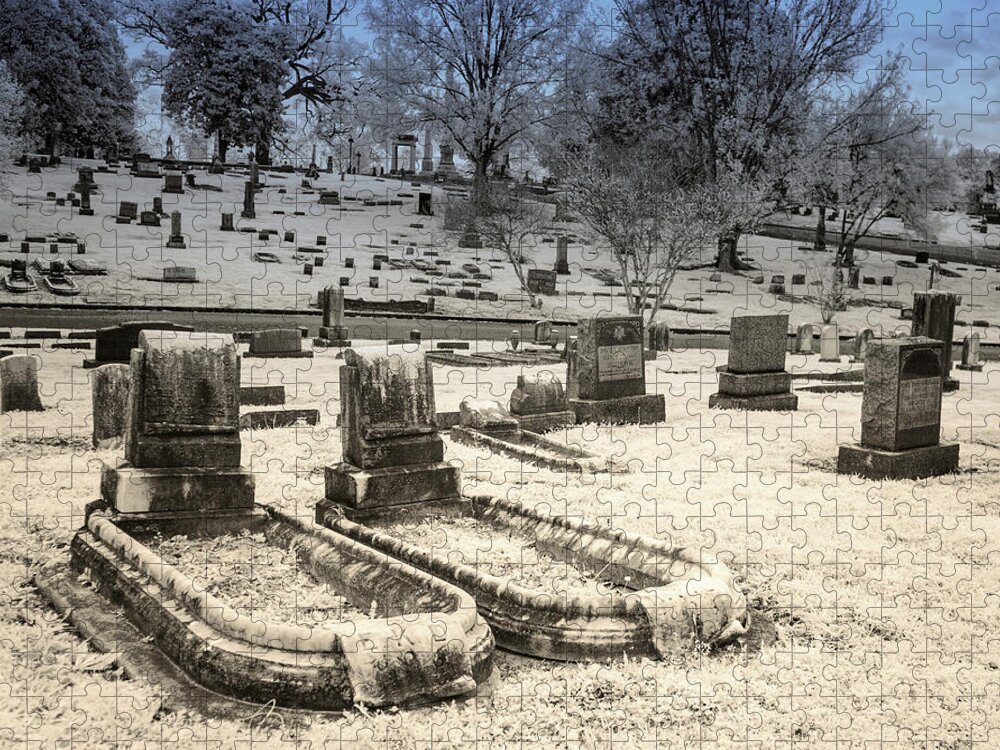 Grave Jigsaw Puzzle featuring the photograph Bathtub Graves by Jim Cook