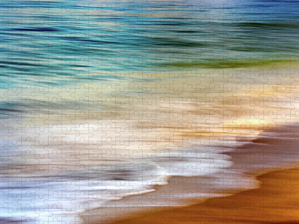 Hawaii Jigsaw Puzzle featuring the photograph Beach Abstract by Christopher Johnson