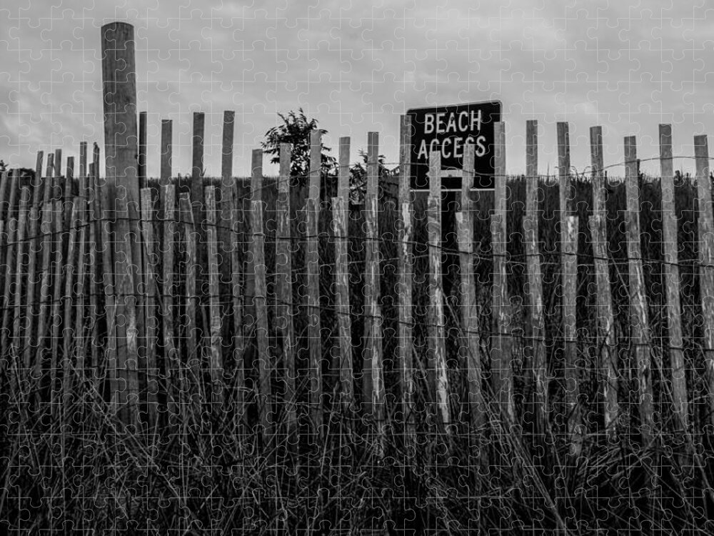 Beach Jigsaw Puzzle featuring the photograph Beach Access by Brian MacLean