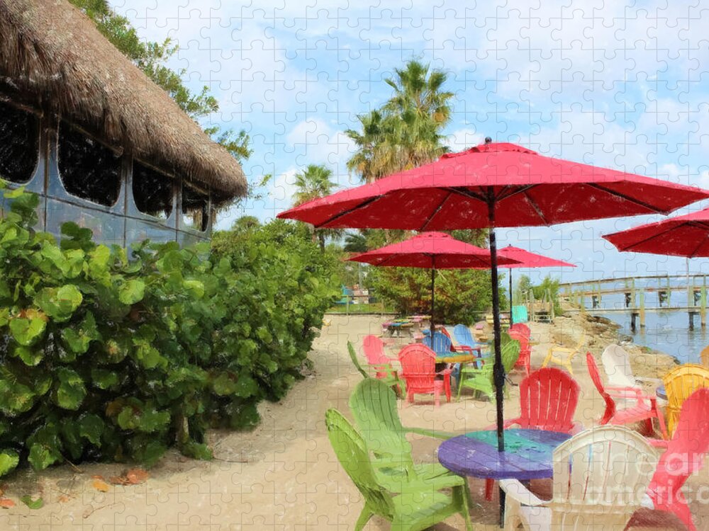 Indian River Jigsaw Puzzle featuring the photograph Beach Dining by Liesl Walsh