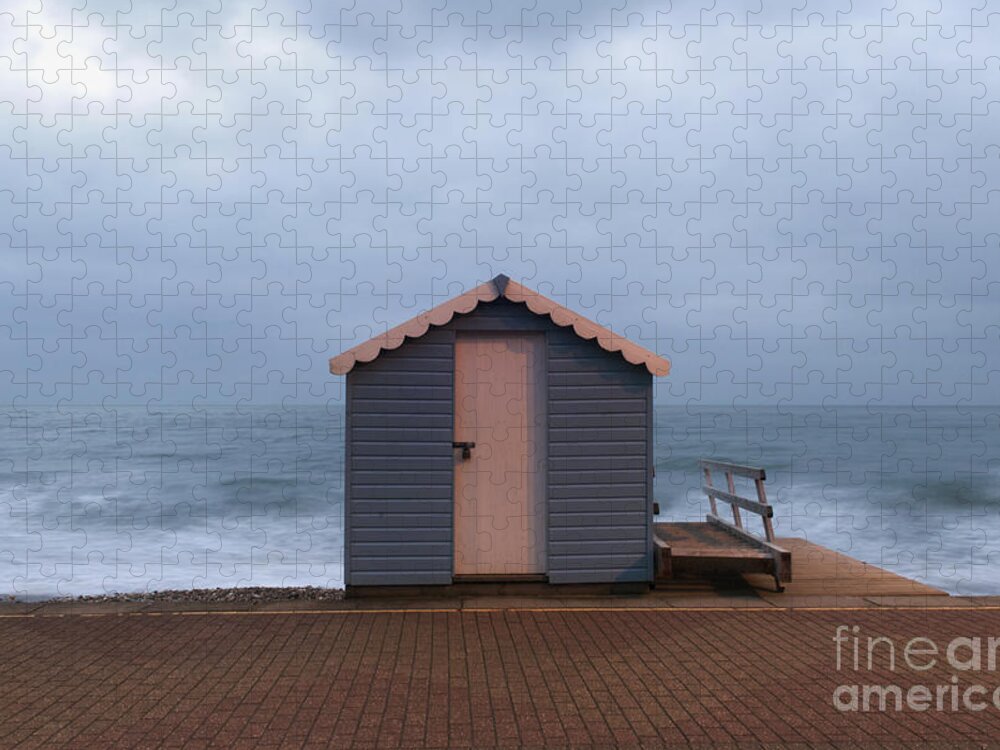 Beach Jigsaw Puzzle featuring the photograph Beach hut by Clayton Bastiani