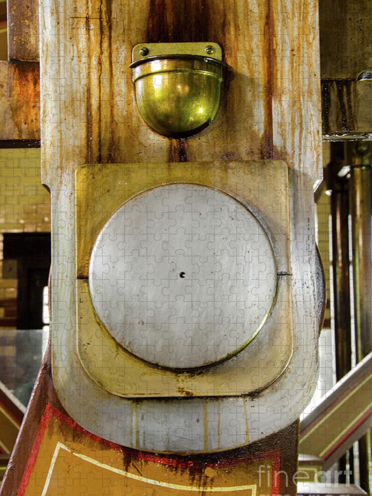 Beam Engine Jigsaw Puzzle featuring the photograph Beam engine bearing by Steev Stamford